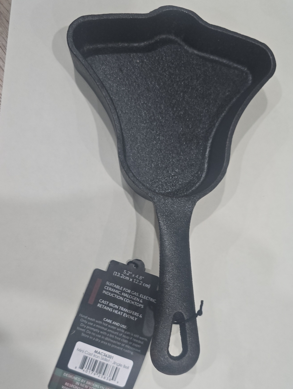 Cast Iron Skillet for Mini Pancakes or Eggs - Black